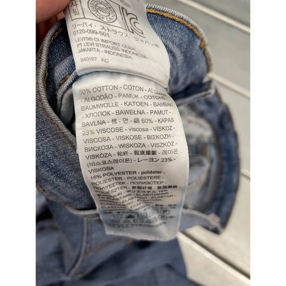 Levis 314 Shaping Straight Jeans Womens 31x32 Blue Medium Wash Denim - Picture 11 of 16